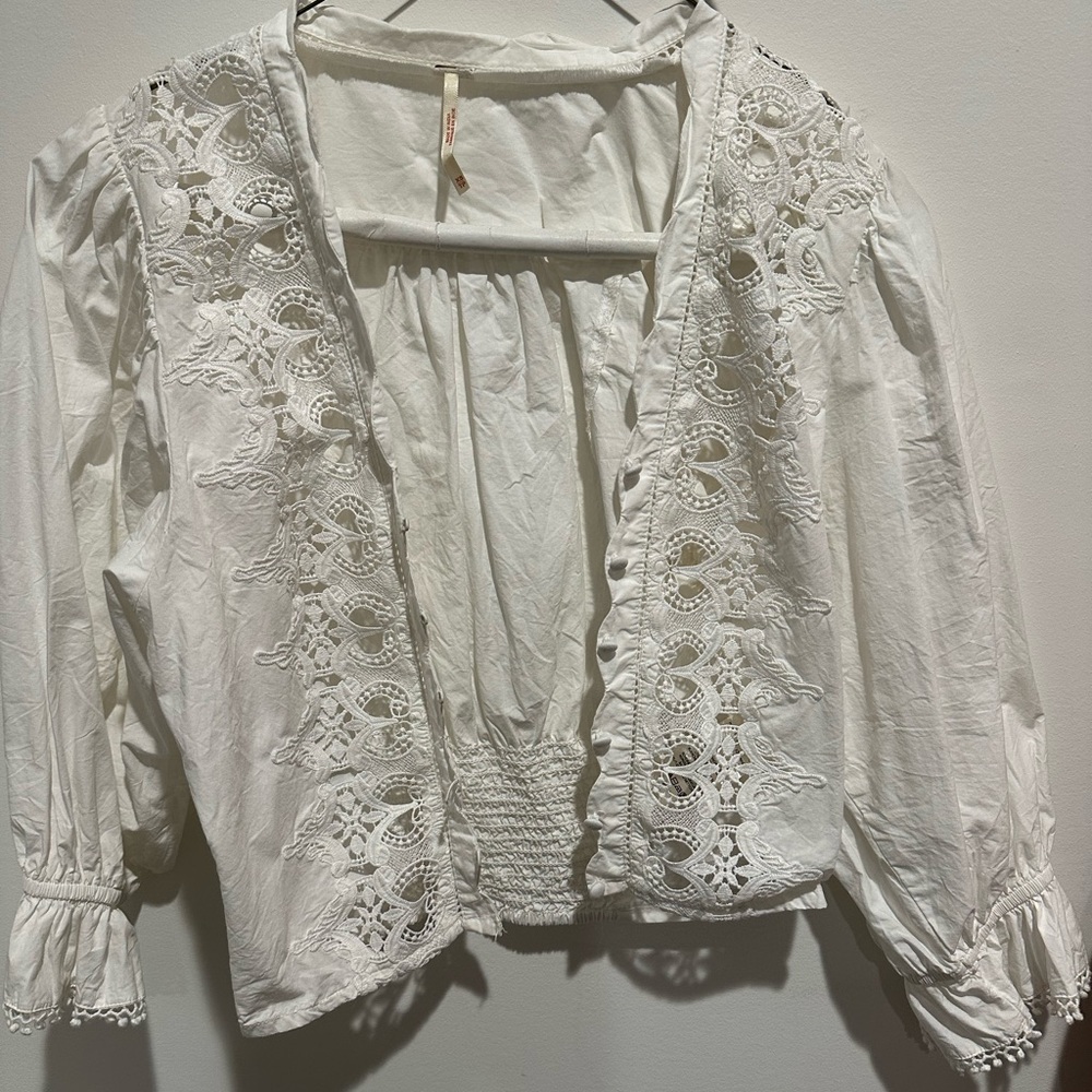 Free People lace blouse